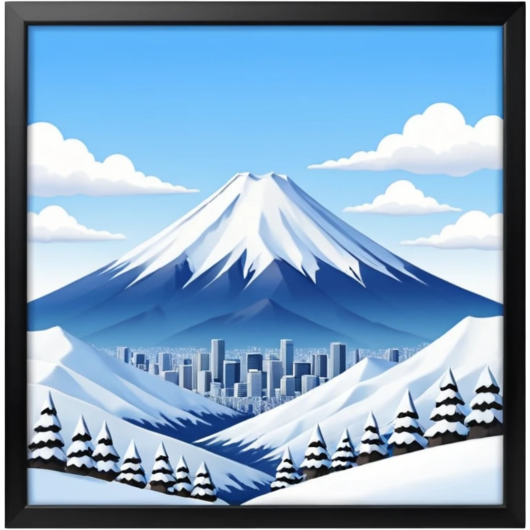winter mountain tokyo emoji