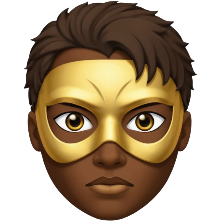 Vessel (of the band Sleep Token) dark, gold mask, badass emoji