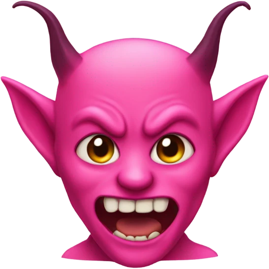 pink devil emoji