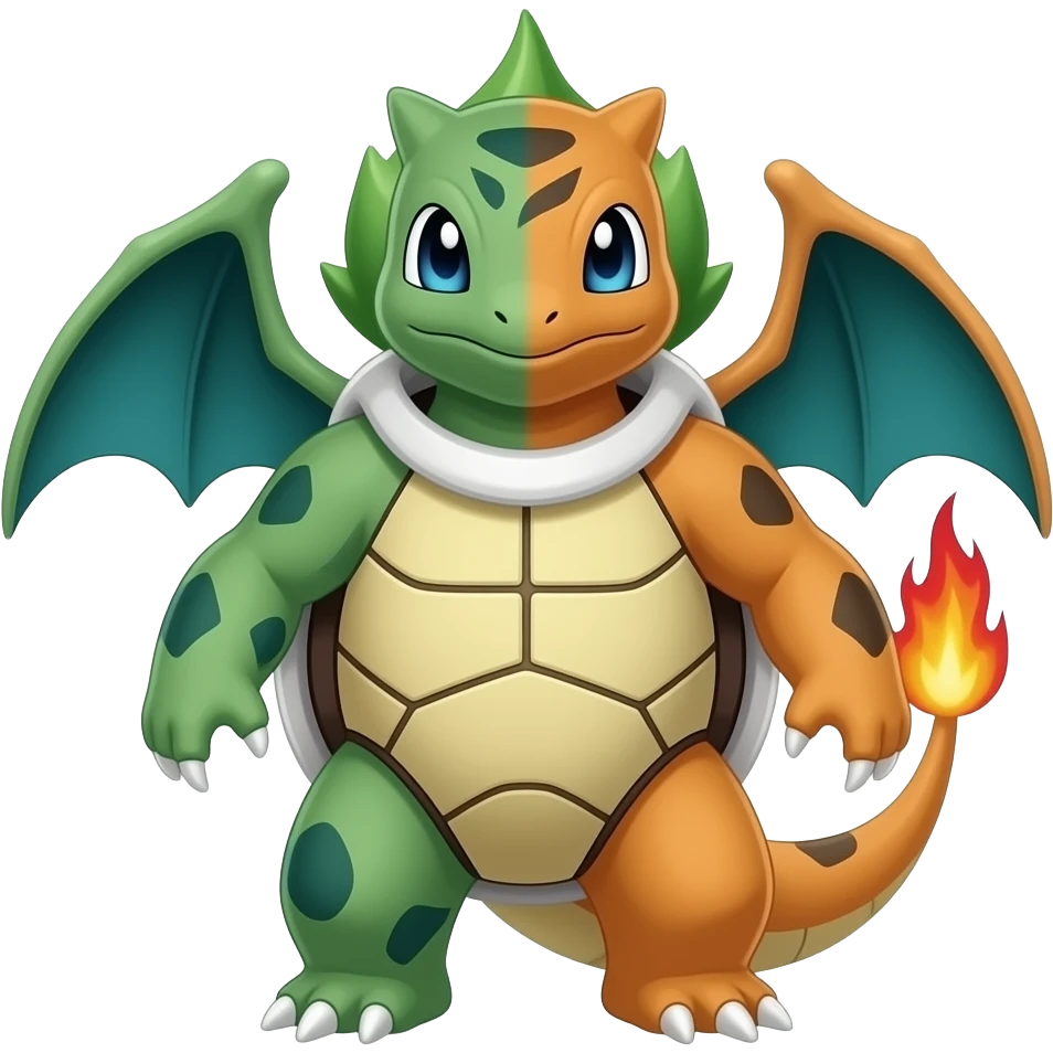 Venusaur-Ivysaur-Charizard-Blastoise-hybrid-fusion emoji