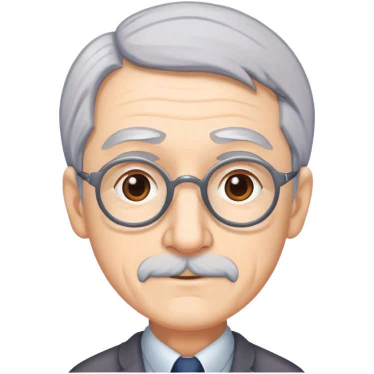 Old teacher with grey hair emoji