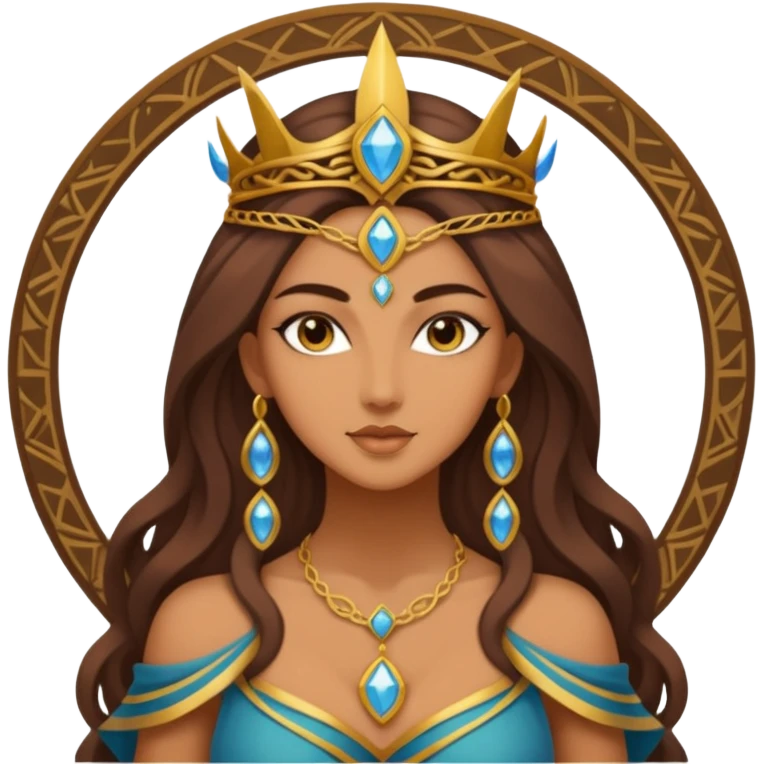 fantasy magic tarot card low poly goddess calcio emoji