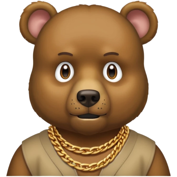kanye west bear swears profusely emoji
