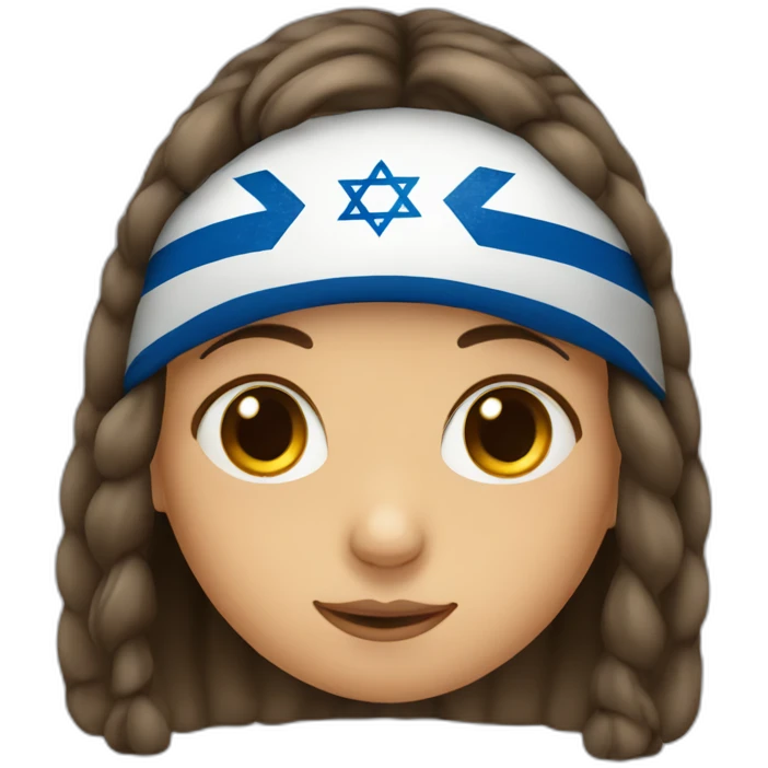 An Israeli girl with a stuffy nose emoji