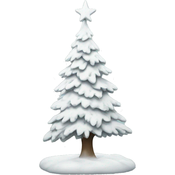 White Christmas tree emoji