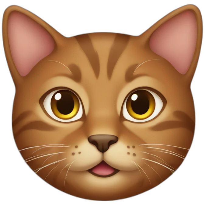 Brown cat emoji