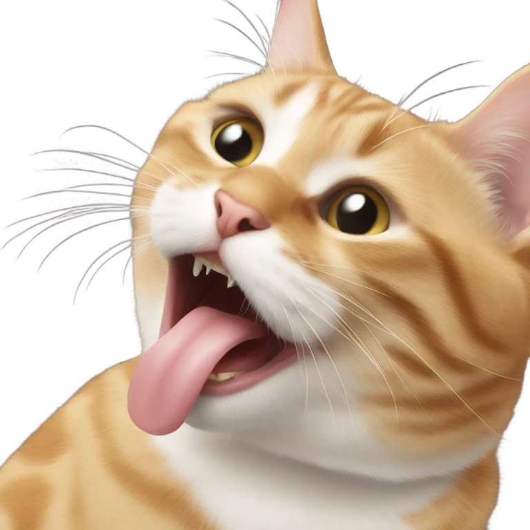 Cat licking me emoji