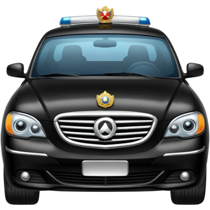 Black car fo officers emoji