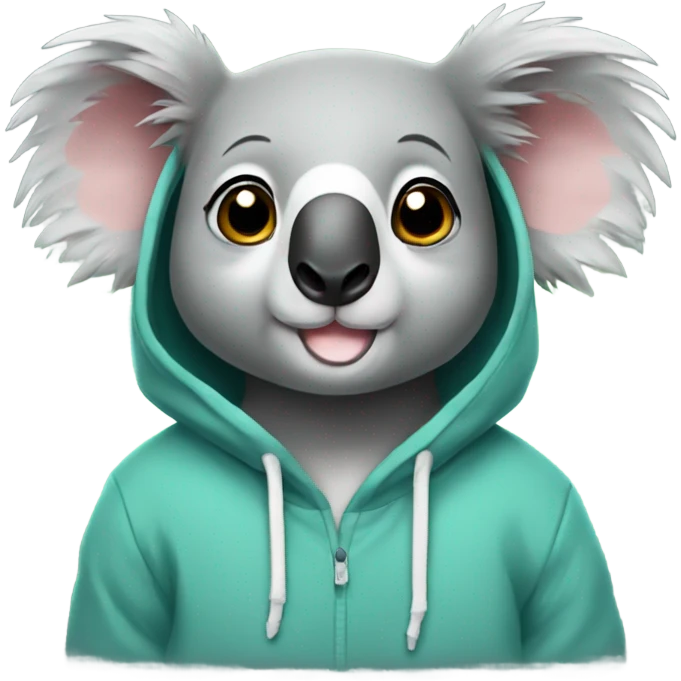 Koala wearing a hoodie emoji