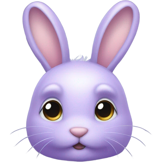 Light purple rabbit emoji