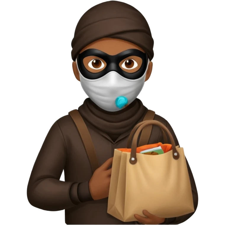 A robber with a bag emoji