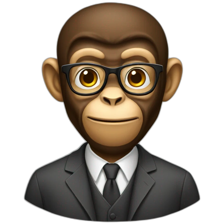 university professor monkey emoji