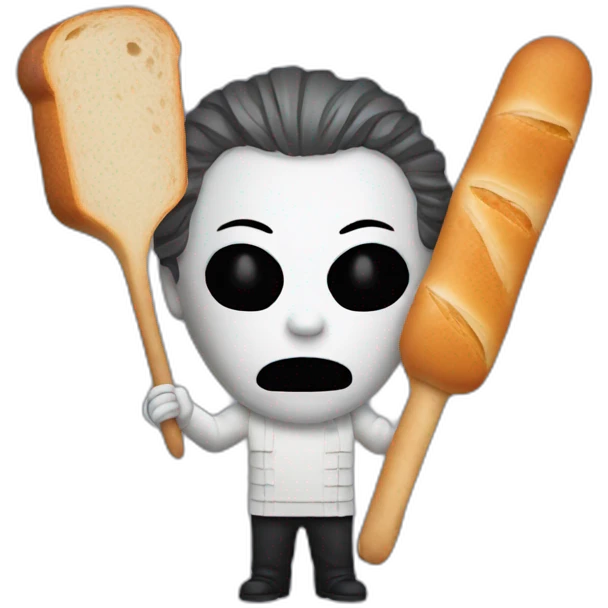 michael myers holding a baguette emoji