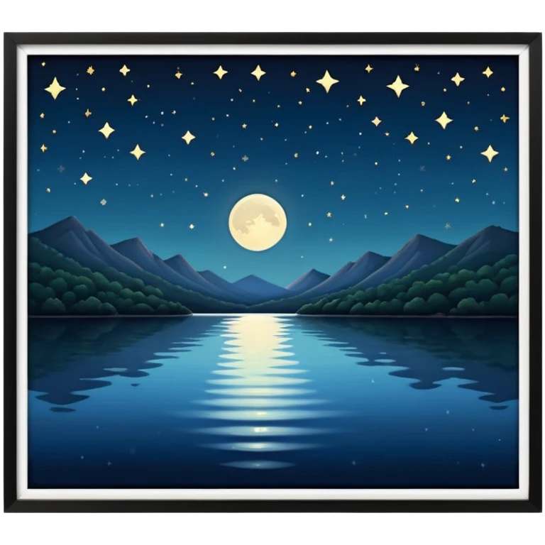 arkansas lake in the night emoji