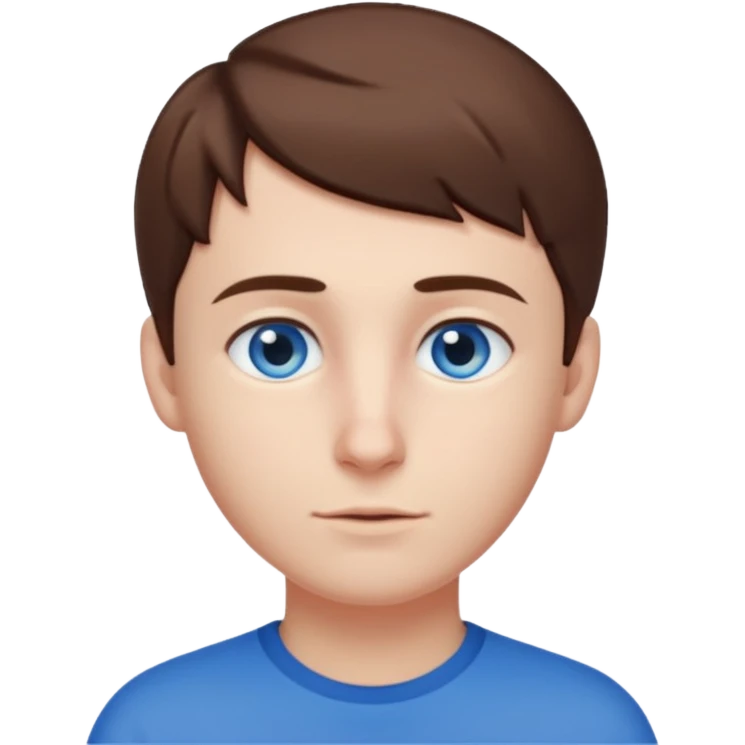 Elmer Back (b.1981) with blue eyes emoji