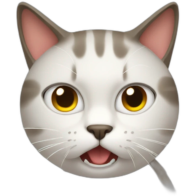 Cat being angry but looking adorable  emoji