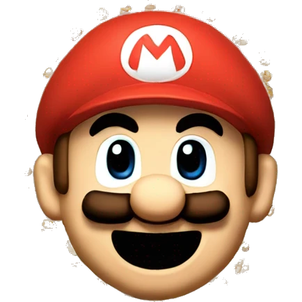 Super Mario Emoji pixelied emoji