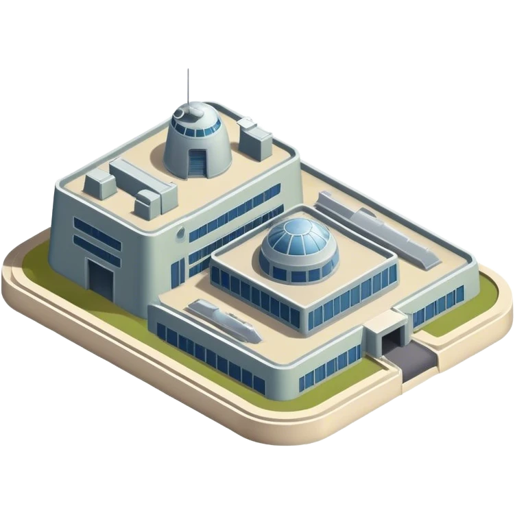 modern military defense facility emoji