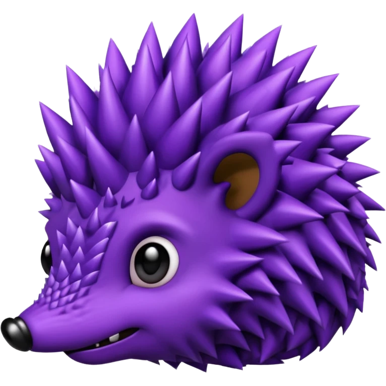 Freaky purple hedghog emoji