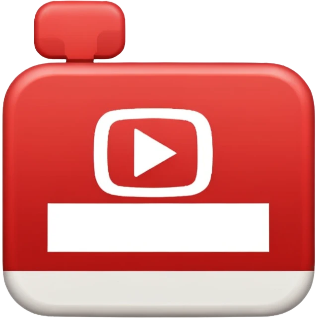 Иконка для YouTube в пиксельном стиле emoji