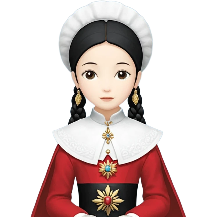 Мордочка сказочного животного. У него круглая мордочка, шерсть нежного бирюзового цвета, маленький  розовый носик как у котенка. Глаза большие, яркого синего цвета. Есть прическа, волосы которой нежного сиреневого цвета и торчат вверх в разные стороны. У него нет ушей. emoji