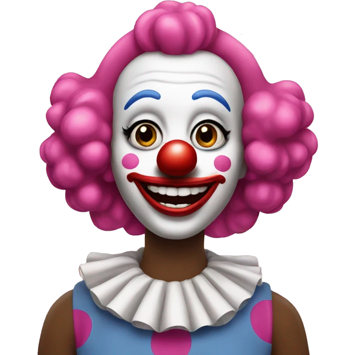 clown with pink nails emoji