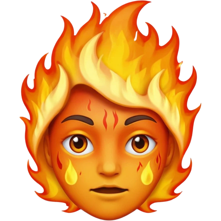This emoji 😶 On fire emoji