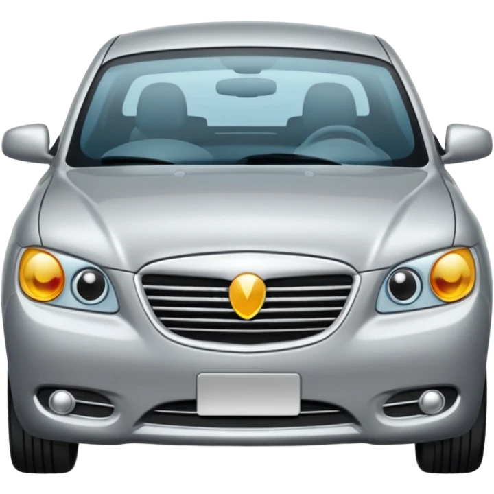 car in middle traffic lane emoji emoji
