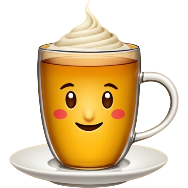 Çay bardağında çay emoji