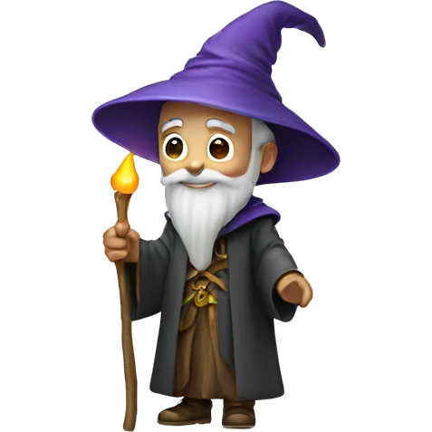 wizard with rainbow  emoji