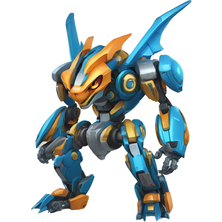 Futuristic Mechanical Medabot-Charizard-Mecha emoji