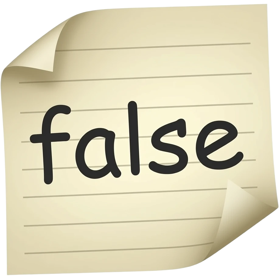 creer moi un sticker representant un papier avec ecrit dessus faux emoji