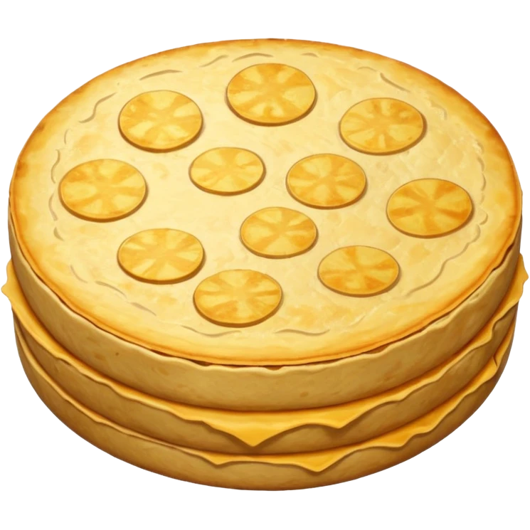 Tortilla de patata española jugosa por dentro emoji