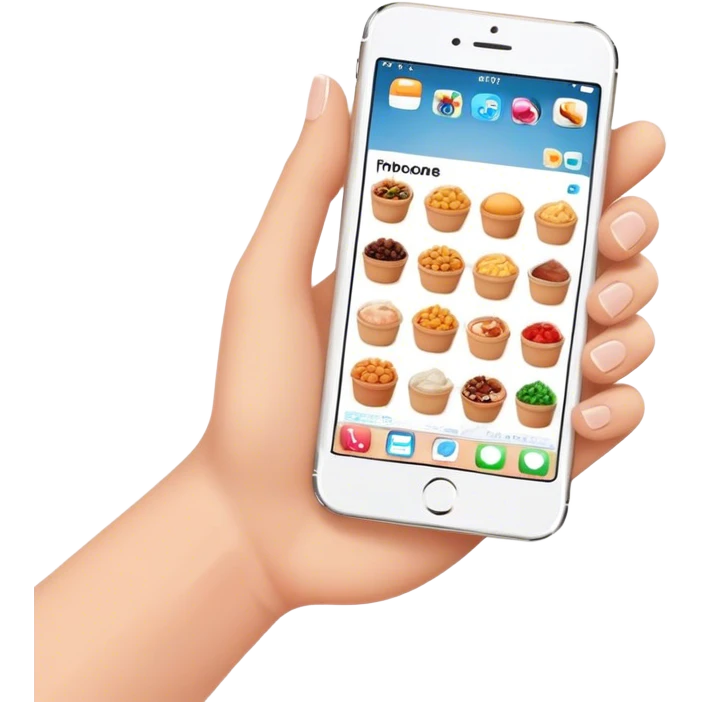 iphone showing food ad emoji