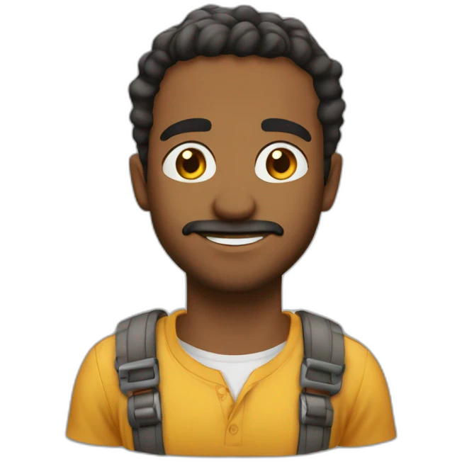 شاب وسيم ذو شعر أسود ذو نهايات بيض متوسط الطول مصفف للخلف emoji