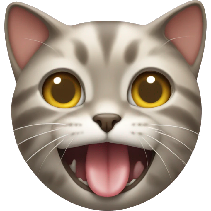 a cat licking its inner thigh emoji