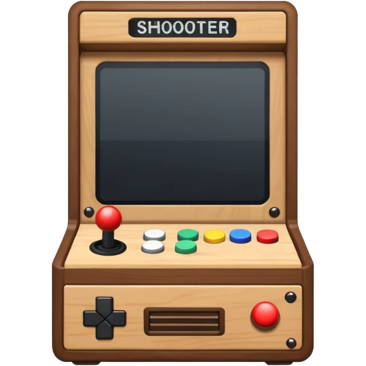 Pixel shooter cabinet emoji