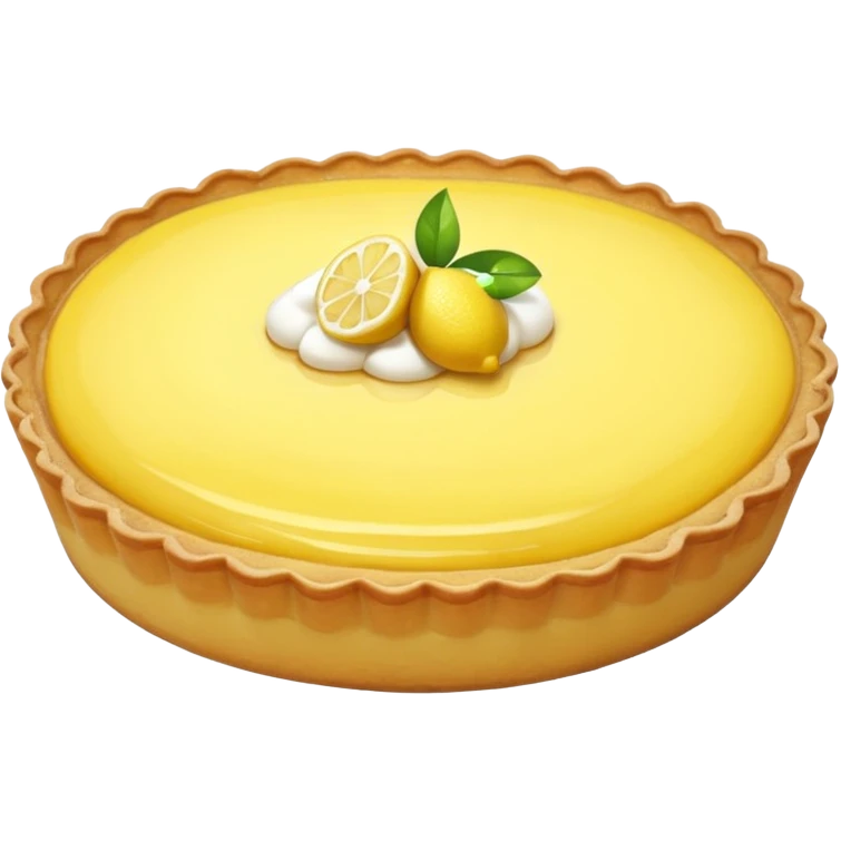 realistic lemon Tart emoji