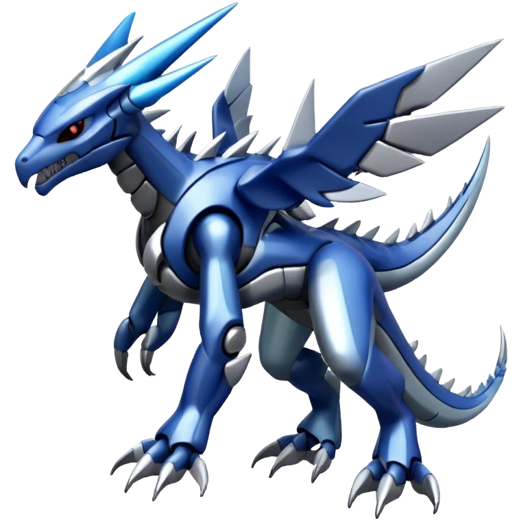 Futuristic Cool Edgy Shiny Digimon-Dialga-Palkia-hybrid full body emoji