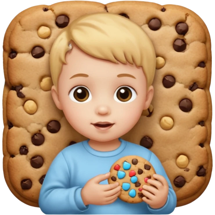 Babie Holding Cookie emoji