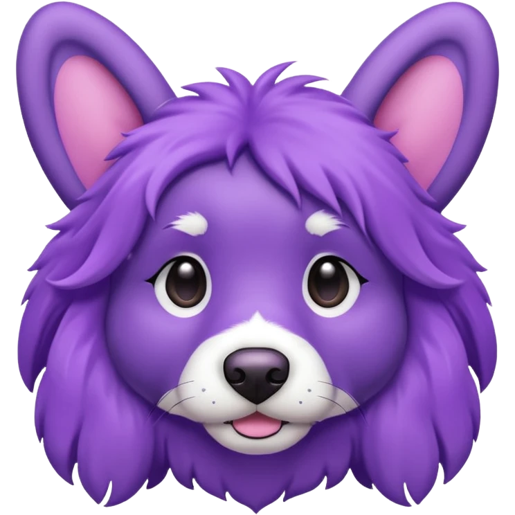Purple dog emoji