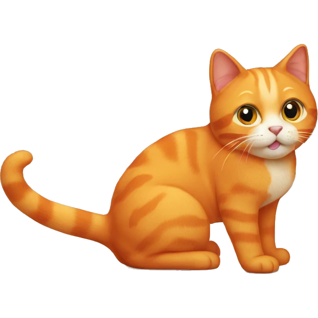 Orange cat emoji