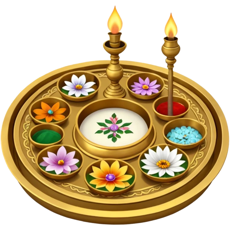 Pooja thali emoji