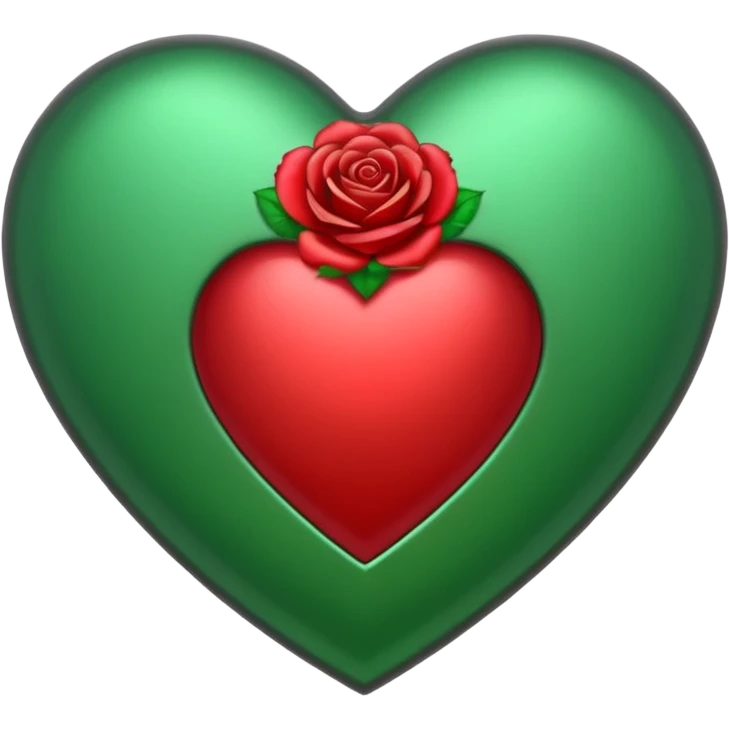 heart with a metallic rose border emoji