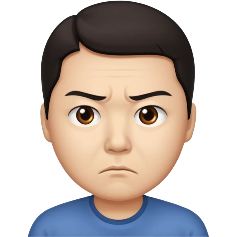 The disgruntled Chinese emoji