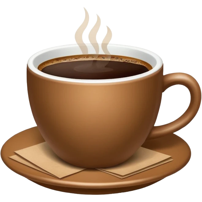 coffe and paper emoji