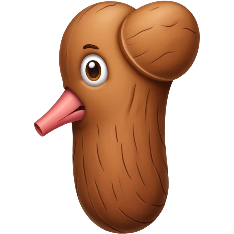Big brown penis emoji