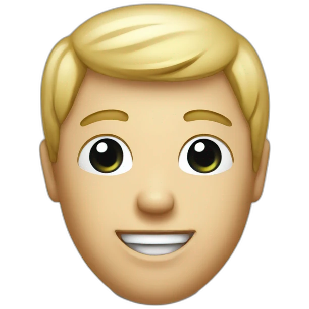 male head and neck sticking out of a toliet emoji