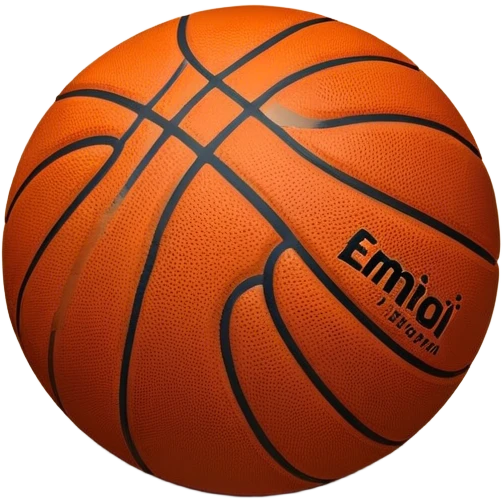 Cinematic Realistic image of a basketball resting on a polished court surface, with finely detailed textures and subtle reflective highlights, evoking a sense of calm before the game’s intensity emoji