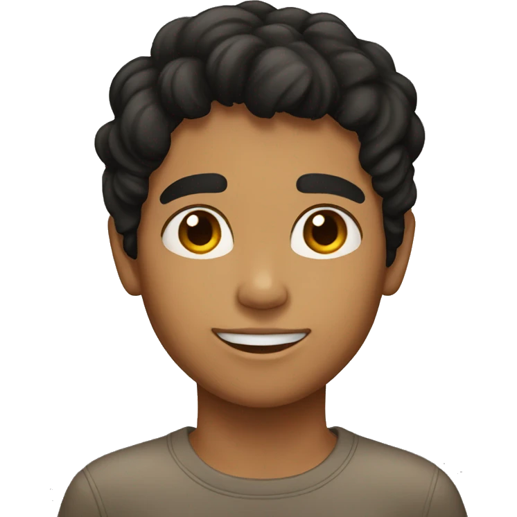 black haired boy with tan skin emoji